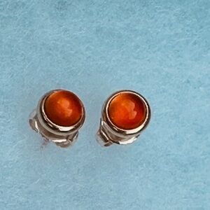 Tifffany &Co.Earrings by the yard pink chalcedony and silver 925